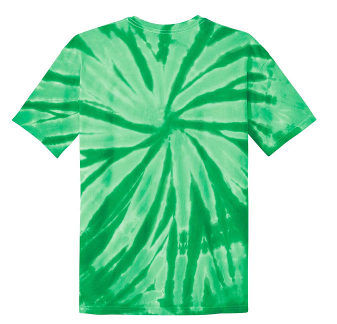 Tie Dye Short Sleeve T-Shirt (Youth) with design - great for camp!