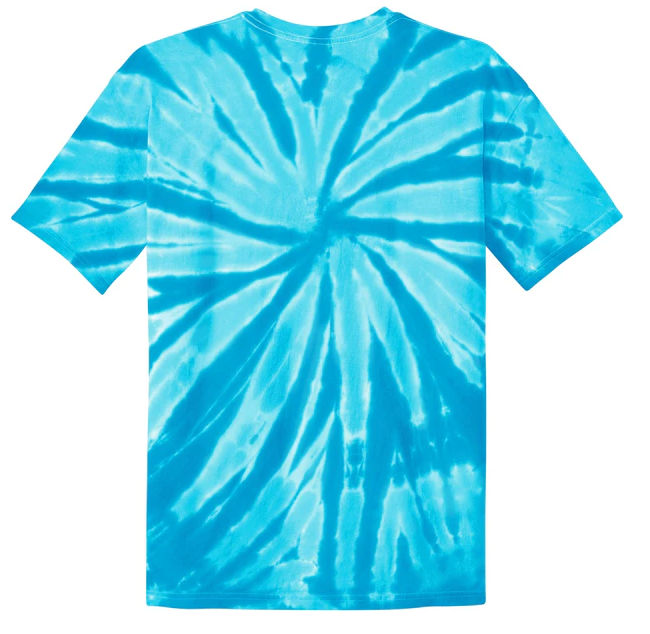 Tie Dye Short Sleeve T-Shirt (Youth) with design - great for camp!