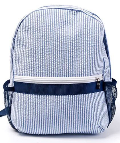 Kids Seersucker Backpack