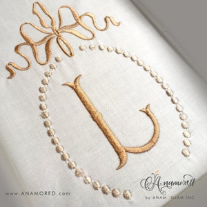 Bib / Burp Cloth Set with Embroidered Monogram