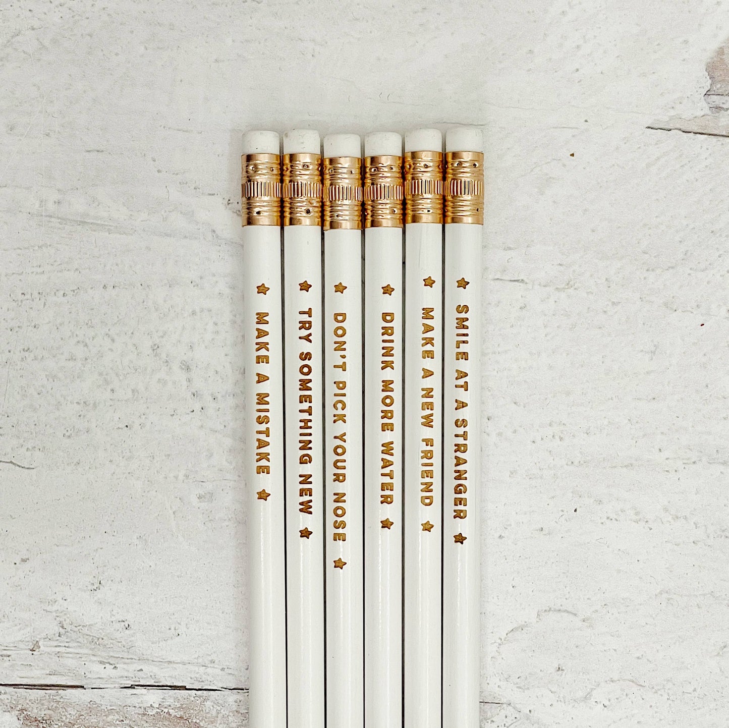 Engraved 'Advice' Pencils