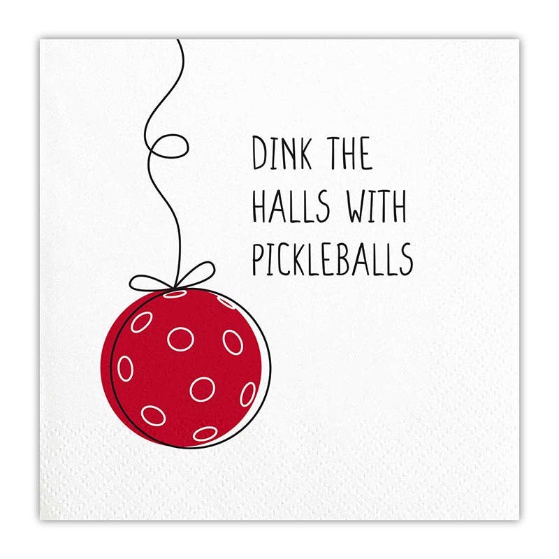 'Dink The Halls' Paper Napkins