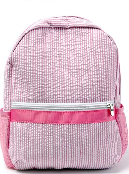 Kids Seersucker Backpack