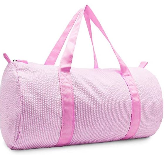 Kids Seersucker Duffle Bag