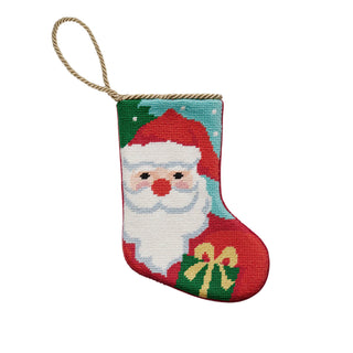 Santa Embroidered Mini Stocking-[product_category]-Whatsoever Things