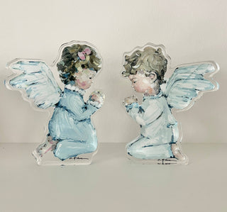 Tiny Wings Angel Acrylic Tabletop Block