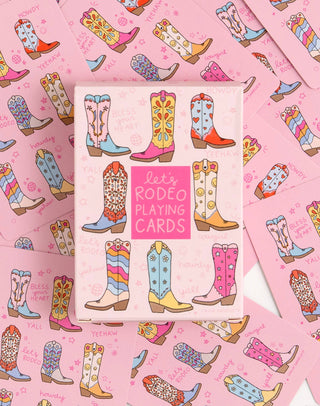 Let's Rodeo Western Cowgirl Boots Deck of Playing Cards-Toys & Games-[product_category]-Whatsoever Things