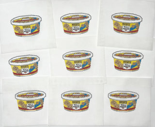 Cookie Dough Tub Handpainted Needlepoint Canvas