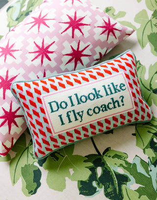 Fly Coach Needlepoint Pillow-[product_category]-Whatsoever Things