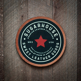 Howdy Leather Coaster-Drinkware-[product_category]-Whatsoever Things