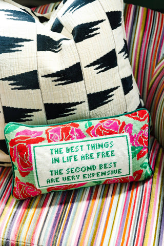 Expensive Needlepoint Pillow-Pillows-[product_category]-Whatsoever Things