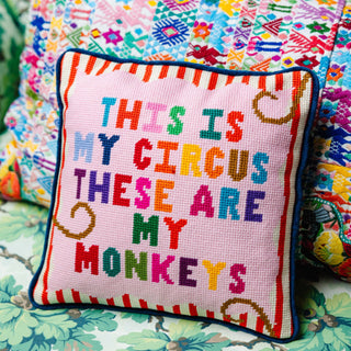 My Circus Needlepoint Pillow-[product_category]-Whatsoever Things