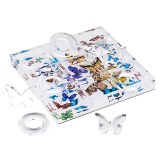 Acrylic Tic-Tac-Toe Game, Butterfly
