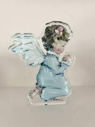 Tiny Wings Angel Acrylic Tabletop Block
