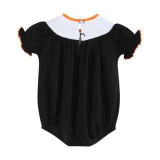 Black and Orange Boo Halloween Romper-Baby & Kids Clothing-[product_category]-Whatsoever Things