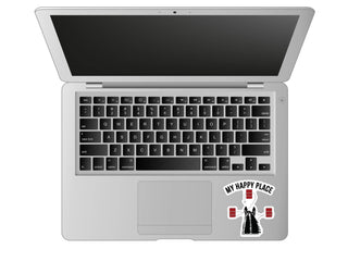 3" Waterproof My Happy Place Barrel Racing Horse Sticker-Stickers-[product_category]-Whatsoever Things