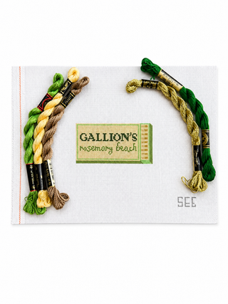 Gallion's Rosemary Beach Hand-Painted Needlepoint Canvas