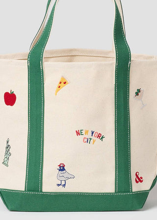 New York Icons Mini Canvas Tote | Alice & Wonder