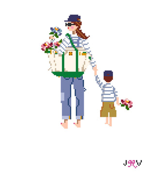 On Order from Vendor - Mother & Child Needlepoint Canvases