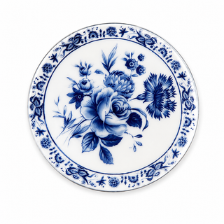 Blue & White Ceramic Needle Minders