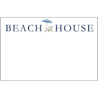 8.5x5.5 Beach House Umbrella Slab Notepad-Notebooks & Notepads-[product_category]-Whatsoever Things