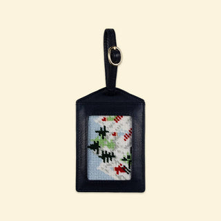 Ski Scene Luggage Tag Kit: All-In-One, Self Finishing Needlepoint Kit