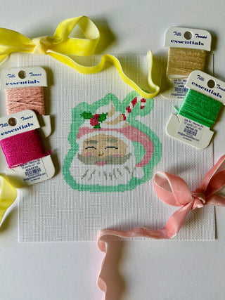 Santa Mug Needlepoint Canvas