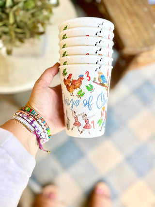 12 DAYS OF CHRISTMAS Reusable Party Cups-Set of 6-Drinkware-[product_category]-Whatsoever Things