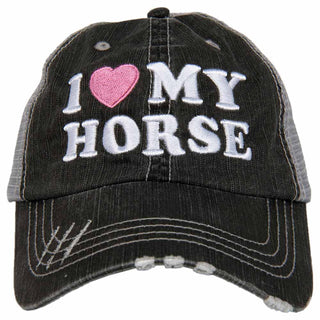I Love My Horse Trucker Hat-Hat-[product_category]-Whatsoever Things