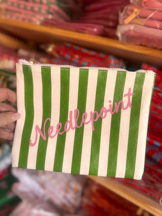 Needlepoint Bag Stripe Bag Cross gift Tyvek
