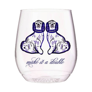 'Make It A Double' Stemless Wine Tumblers-Drinkware-[product_category]-Whatsoever Things