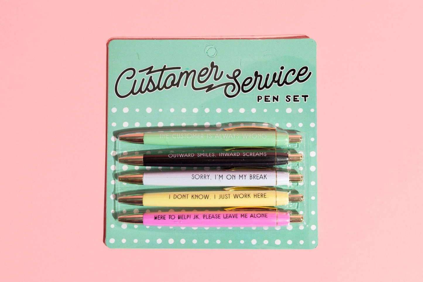 'Customer Service' Pen Set