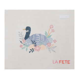 12 Days Of Christmas - Six Geese A-Laying Hand Painted Needlepoint Canvas