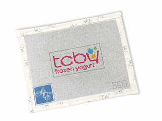 TCBY Frozen Yogurt Needlepoint Canvas 🍦🩷