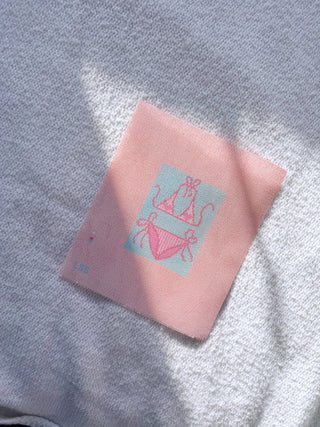 Pink and Blue Bikini So Tini Needlepoint Canvas
