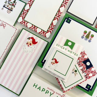 5"x7" Bamboo Trellis Notepad | Red-Notebooks & Notepads-[product_category]-Whatsoever Things