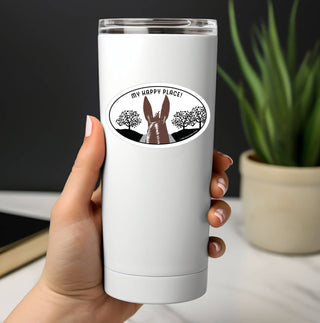 3" Waterproof My Happy Place Mule Funny Sticker-Stickers-[product_category]-Whatsoever Things