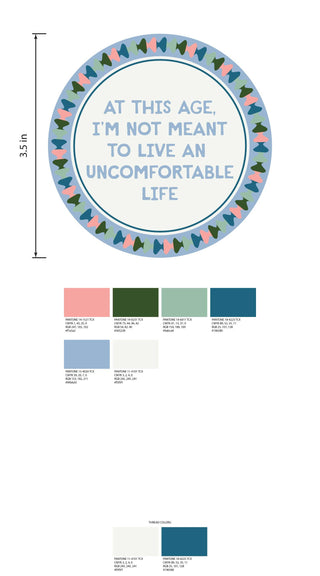 Needlepoint Ornament - Uncomfortable Life