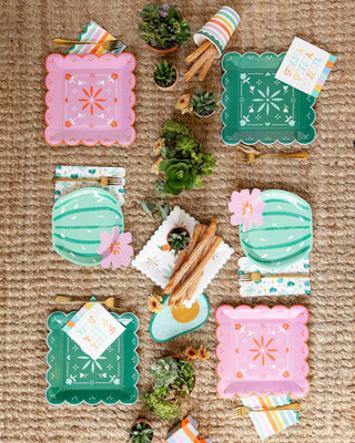 Fiesta Fringed Cocktail Napkin