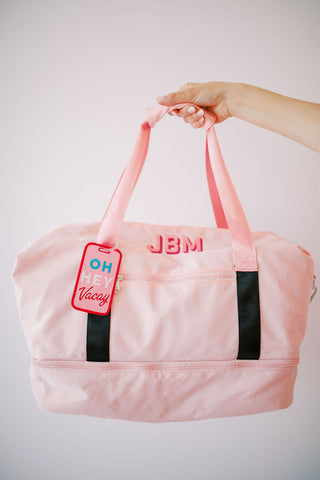 Pink Weekender Duffle-Bags-[product_category]-Whatsoever Things
