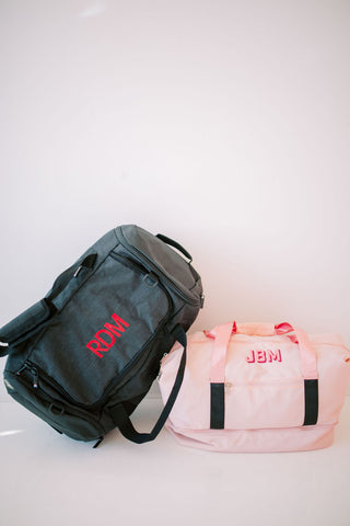 Dark Grey Weekender Duffle-Bags-[product_category]-Whatsoever Things