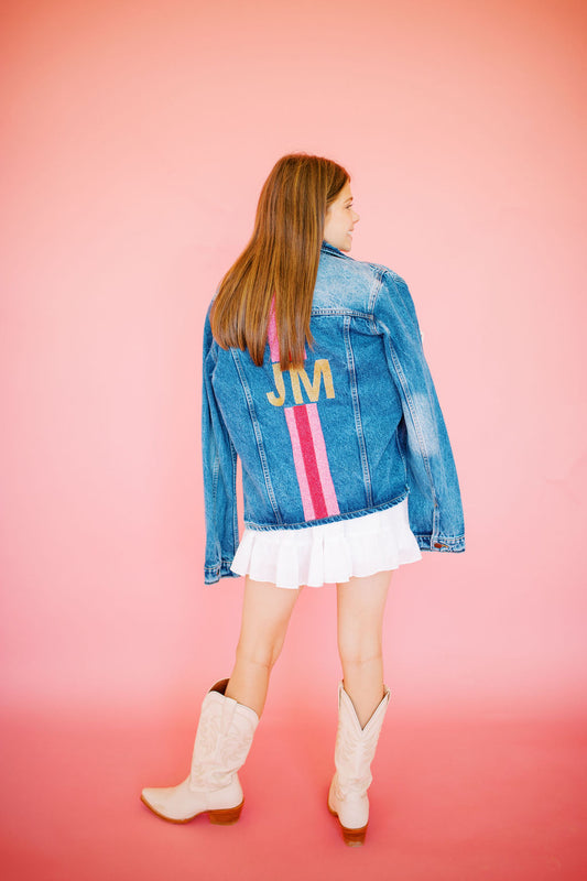 Custom Beaded Denim Jacket (4-week turn)