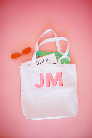 White Canvas Tote-Bags-[product_category]-Whatsoever Things