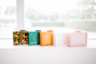 Colorful Self-Finishing Acrylic Box Clutch