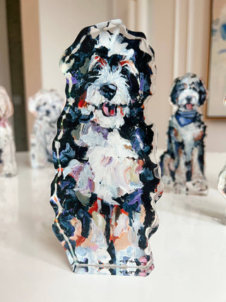 "Bernedoodle" acrylic shelfie