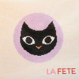 Black Cat Needlepoint Canvas