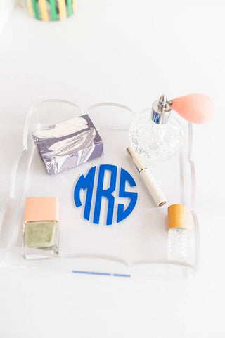 Acrylic Scalloped Catchall Tray, Tabletop Decor for Home-Trays-[product_category]-Whatsoever Things