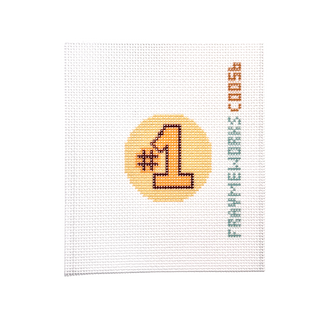 #1 Mini Needlepoint Canvas | Beginner-Friendly Printed Canvas | 18 Mesh