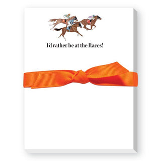 I'D RATHER BE AT THE RACES MINI NOTEPAD-Notebooks & Notepads-[product_category]-Whatsoever Things