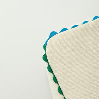 Colorful Ricrac Cosmetic Bag | Large Travel Makeup Pouch